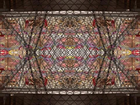 Symmetrical background pattern Stock Photos