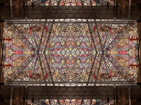 Symmetrical background pattern Stock Photos