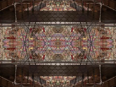 Symmetrical background pattern Stock Photos