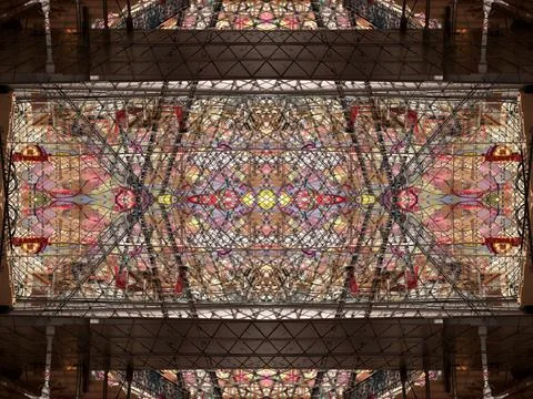 Symmetrical background pattern Stock Photos