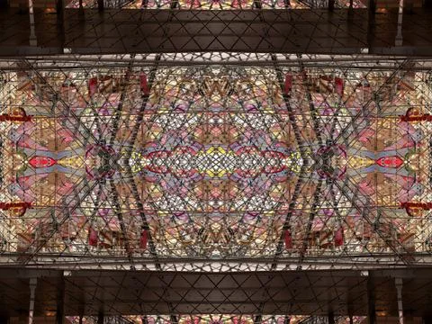 Symmetrical background pattern Stock Photos