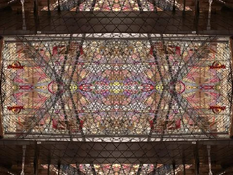 Symmetrical background pattern Stock Photos