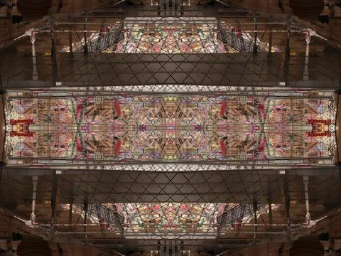 Symmetrical background pattern Stock Photos