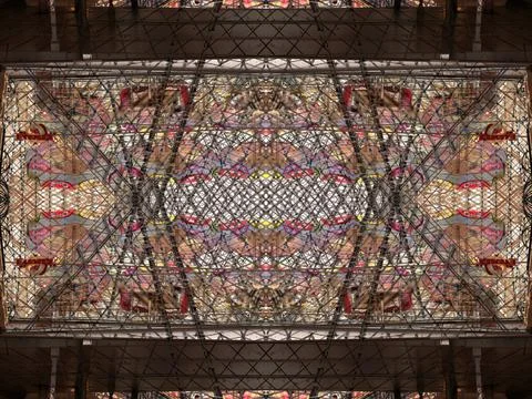 Symmetrical background pattern Stock Photos