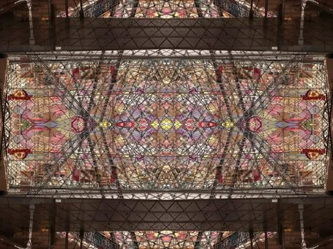 Symmetrical background pattern Stock Photos