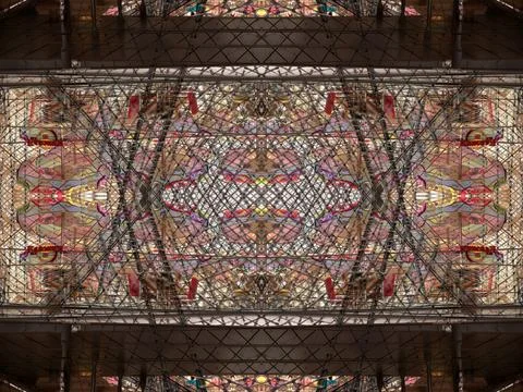 Symmetrical background pattern Stock Photos