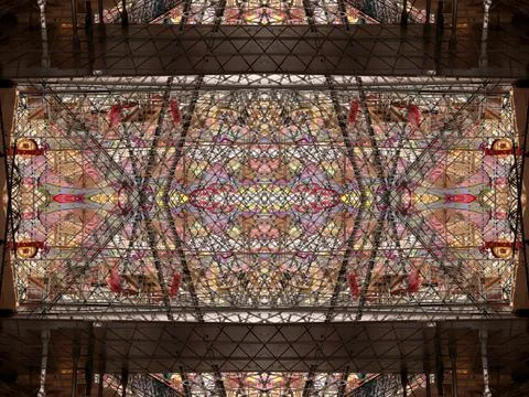 Symmetrical background pattern Stock Photos