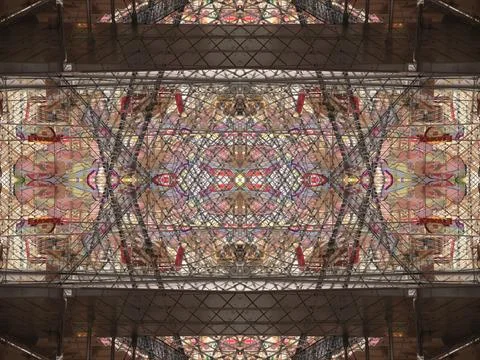 Symmetrical background pattern Stock Photos