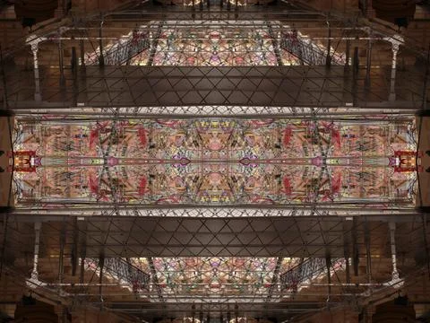 Symmetrical background pattern Stock Photos