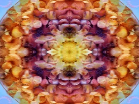 Symmetrical background pattern Foto stock