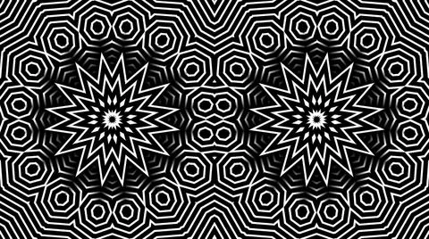 Symmetrical background with sharp shapes Illustrazione stock