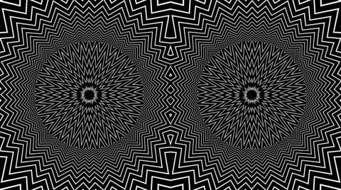 Symmetrical background with sharp shapes. Stock Illustration