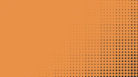 Symmetrical black and white dot pattern on orange background 動画素材 297616029