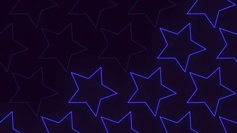 Symmetrical blue star pattern on dark background 스톡 동영상 315165317