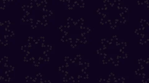 Symmetrical circle of white dots on black background 스톡 동영상 297608317
