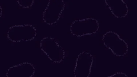 Symmetrical circular pattern of overlapping circles on dark background 動画素材 297608833