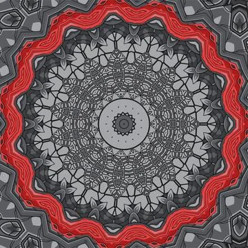 Symmetrical colorful kaleidoscopic pattern for design and background Stock Illustration