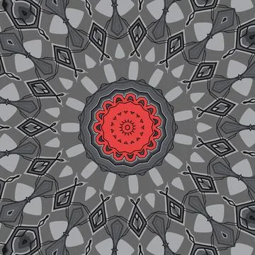 Symmetrical colorful kaleidoscopic pattern for design and background Stock Illustration