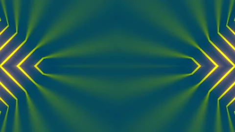 Symmetrical composition of movement rays of light 3d rendering loop animation 4K Stock Footage 232100802