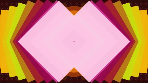 Symmetrical composition with trendy gradient 3d rendering loop animation 4K Stock Footage 215601892