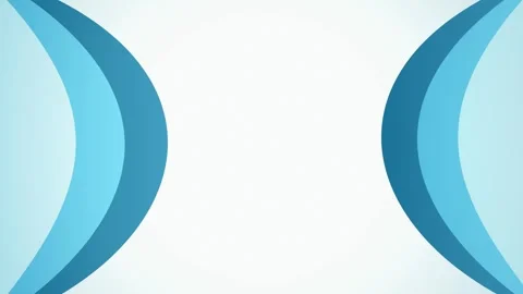 Symmetrical crescent shapes frame the borders of a clean background Video stock 342216755