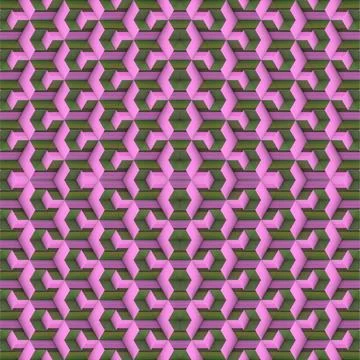 Symmetrical cube pattern. 3d rendering digital illustration 스톡 일러스트