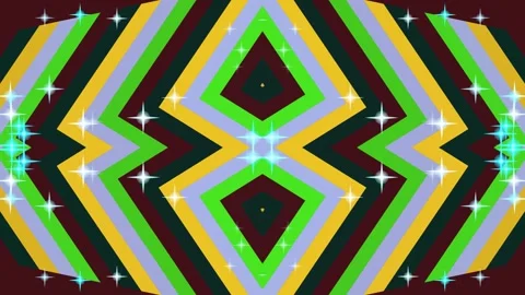 Symmetrical Diamond Geometric Pattern with Sparkles Stock Footage 329893905