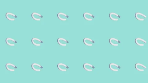 Symmetrical elements motion. Vivid view from above. Stock Footage 134908411