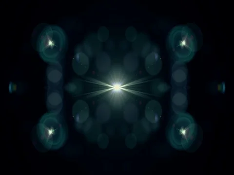Symmetrical explosion flash lights optical lens flares transition shiny Video stock 84793284
