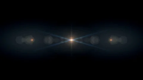 Symmetrical explosion flash lights optical lens flares transition shiny Video stock 84793577