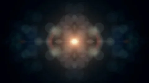 Symmetrical explosion flash lights optical lens flares transition shiny Stock Footage 84793714