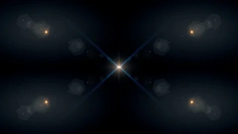 Symmetrical explosion flash lights optical lens flares transition shiny Video stock 84793794