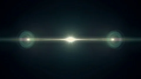 Symmetrical explosion flash lights optical lens flares transition shiny Video stock 84797200