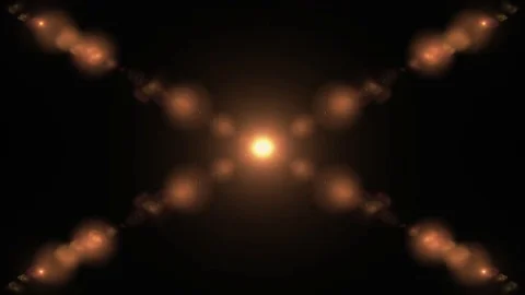 Symmetrical explosion flash lights optical lens flares transition shiny Stock Footage 84797449