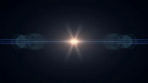 Symmetrical explosion flash lights optical lens flares transition shiny Video stock 84800324