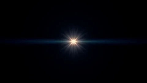 Symmetrical explosion flash lights optical lens flares transition shiny Stock Footage 84800487