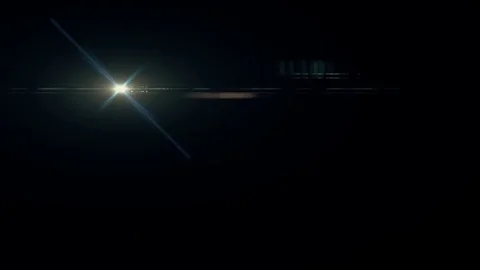 Symmetrical explosion flash lights optical lens flares transition shiny Stock Footage 84803175
