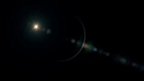 Symmetrical explosion flash lights optical lens flares transition shiny Stock Footage 84821601