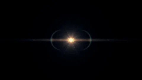 Symmetrical explosion flash lights optical lens flares transition shiny Video stock 84821906