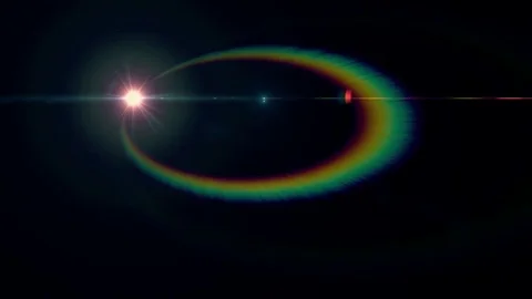 Symmetrical explosion flash lights optical lens flares transition shiny Stock Footage 84929502