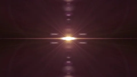 Symmetrical explosion flash lights optical lens flares transition shiny Stock Footage 85414676