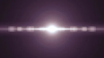 Symmetrical explosion flash lights optical lens flares transition shiny Stock Footage 85517653