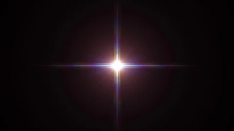 Symmetrical explosion flash lights optical lens flares transition shiny Video stock 85518721