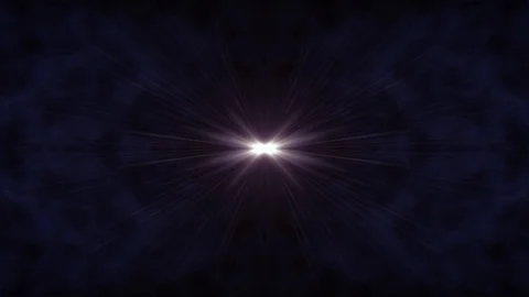 Symmetrical explosion flash lights optical lens flares transition shiny Stock Footage 85522931