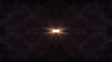 Symmetrical explosion flash lights optical lens flares transition shiny Stock Footage 85523235