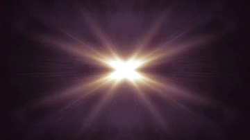 Symmetrical explosion flash lights optical lens flares transition shiny Stock Footage 85523940