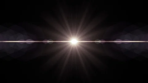 Symmetrical explosion flash lights optical lens flares transition shiny Stock Footage 85644689