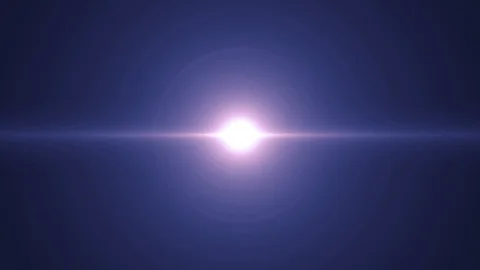 Symmetrical explosion flash lights optical lens flares transition shiny Stock Footage 85657166