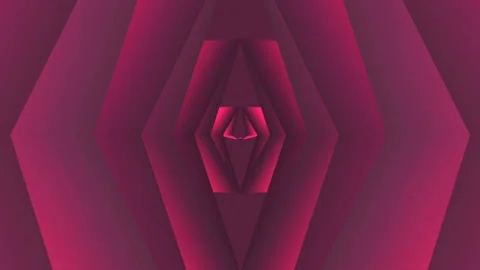 Symmetrical geometric background, with trendy gradient. 3d render loop animation Stock Footage 202242700