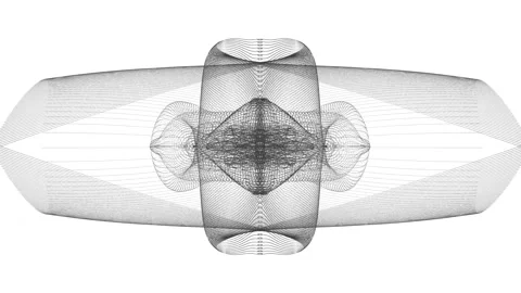 Symmetrical geometric grid patterns. Stock Footage 147333562